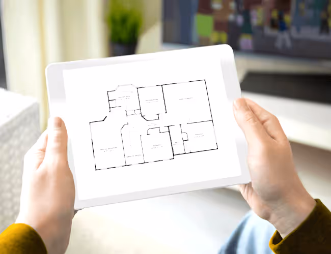 Estate Agent Floor plans for interior design project