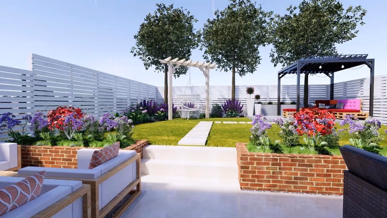 Planting plan scheme by online garden designer