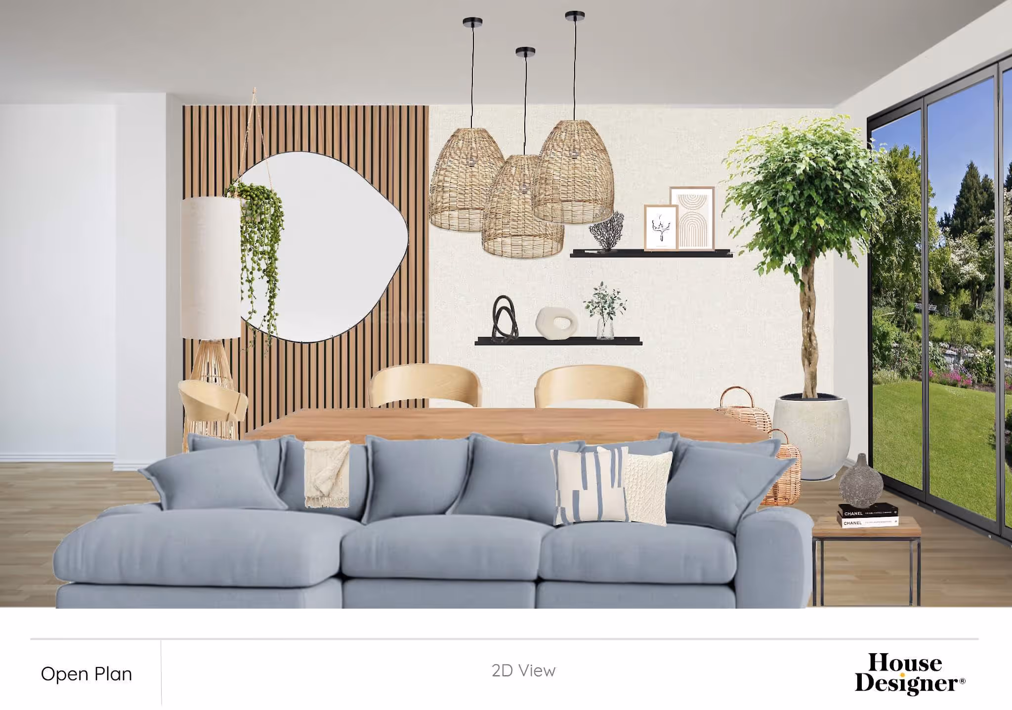 2d Visual of living room